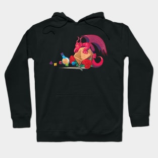 dice dragon fantasy Hoodie